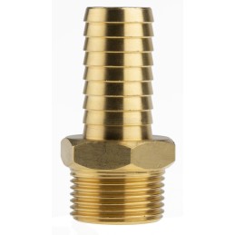 1 Pack of 2 - RS PRO Hose Connector Hose Tail Adaptor, G 3/4in 3/4in ID