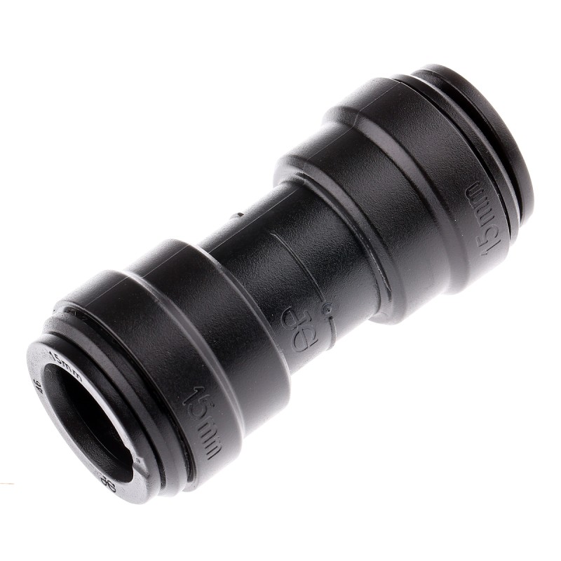 1 Pack of 3 - JG Speedfit Straight Coupler PVC Pipe Fitting, 15mm