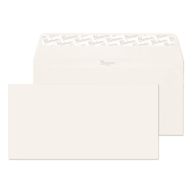 1 pcs - White DL No Peel/Seal Mailing Envelope