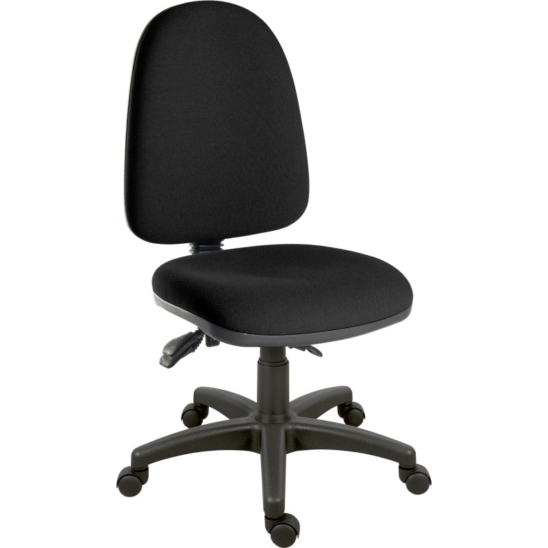 1 pcs - RS PRO Black Fabric Lab Chair, 120kg Weight Capacity