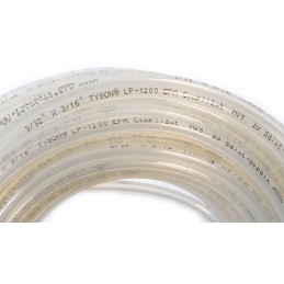 1 pcs - Saint Gobain Tygon® LP-1200 Flexible Tube, FKM, TPU, 4.8mm ID, 8mm OD, Clear, 15m