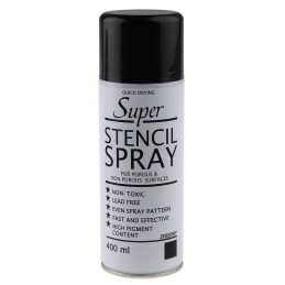1 pcs - Inktek Black Stencil Spray, 400 ml