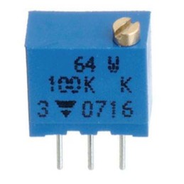 5 pcs - 500Ω, Through Hole Trimmer Potentiometer 0.25 W @ 85 °C Top Adjust TT Electronics/BI, 64