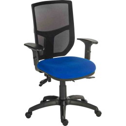 1 pcs - RS PRO Blue Fabric Typist Chair, 150kg Weight Capacity