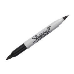 1 pcs - Sharpie Twin Tip Black Marker Pen