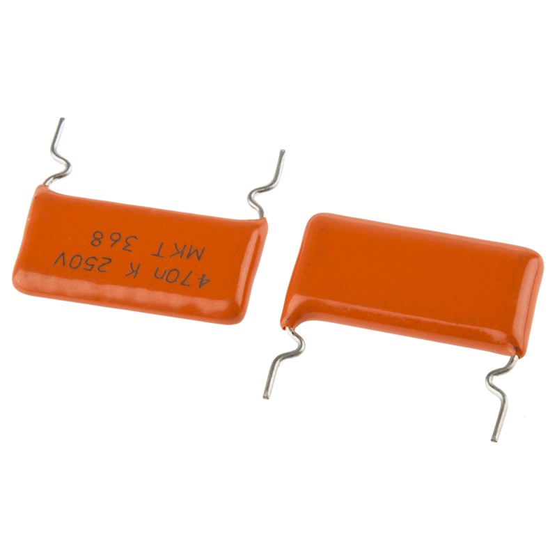 5 pcs - Vishay 368, MKT368 Polyester Film Capacitor, 160 V ac, 250 V dc, ±10%, 470nF, Through Hole