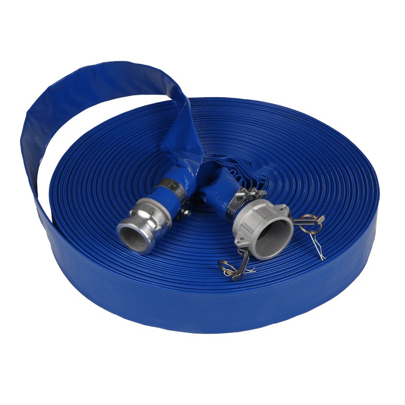 1 pcs - RS PRO Flat roll-up hose with couplings, 3 bar, 25m Long