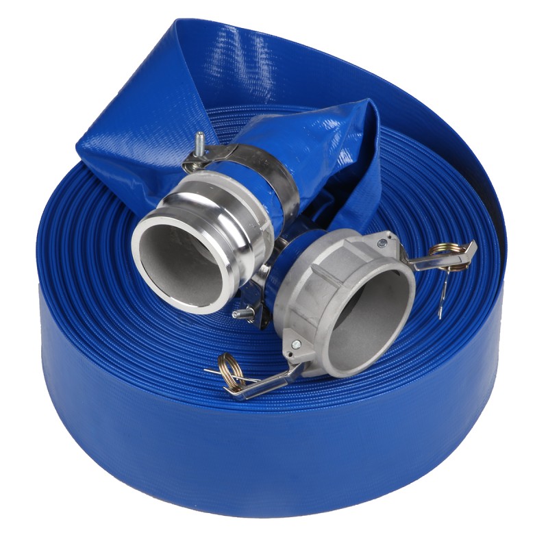 1 pcs - RS PRO Flat roll-up hose with couplings, 3 bar, 50m Long