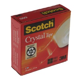1 pcs - 3M 600 Clear Office Tape 19mm x 33m