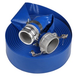 1 pcs - RS PRO Flat roll-up hose with couplings, 3 bar, 25m Long