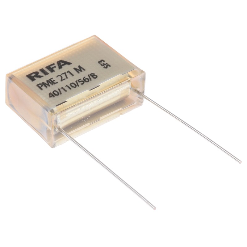 5 pcs - KEMET PME271 Paper Capacitor, 275V ac, ±10%, 220nF, Through Hole