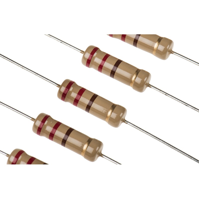 10 pcs - TE Connectivity 220Ω Carbon Film Resistor 2W ±5% CFR200J220R