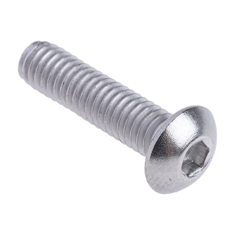 1 Box of 50 - RS PRO Plain Stainless Steel Hex Socket Button Screw, ISO 7380, M4 x 16mm
