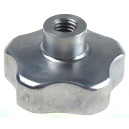 1 pcs - RS PRO Silver Multiple Lobes Clamping Knob, M8, Threaded Hole