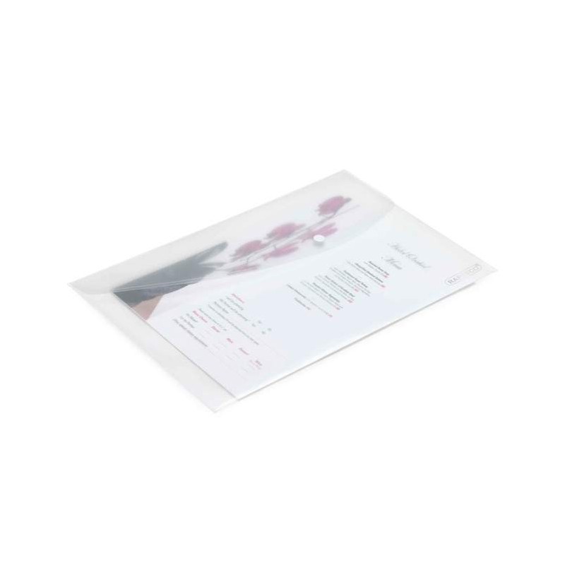 1 pcs - Rapesco Clear Foolscap Punched Pocket