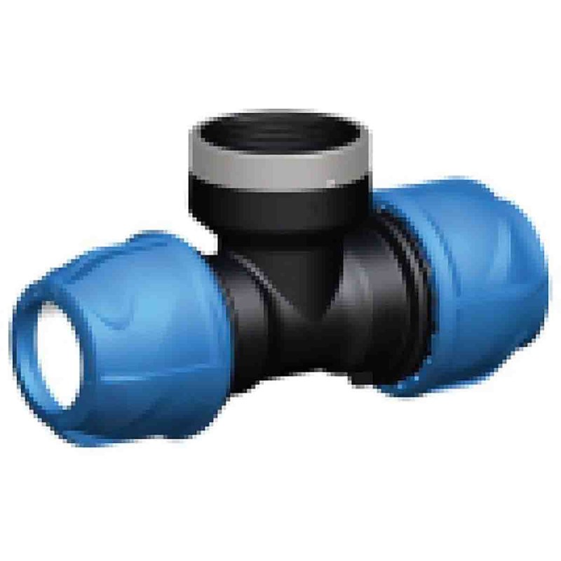 1 pcs - Georg Fischer 90° 90° Tee PVC Pipe Fitting, 25mm