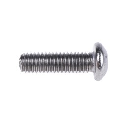 1 Box of 50 - RS PRO Plain Stainless Steel Hex Socket Button Screw, ISO 7380, M3 x 10mm