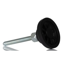 1 pcs - RS PRO M6 40mm Dia. Polyamide Adjustable Foot, 500kg Static Load Capacity 30° Tilt Angle