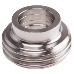 1 pcs - RS PRO Stainless Steel Pipe Fitting, Straight Circular Fitting 22.2mm