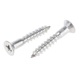 1 Box of 50 - RS PRO Pozidriv Countersunk Stainless Steel Wood Screw, A2 304, 5mm Thread, 30mm Length