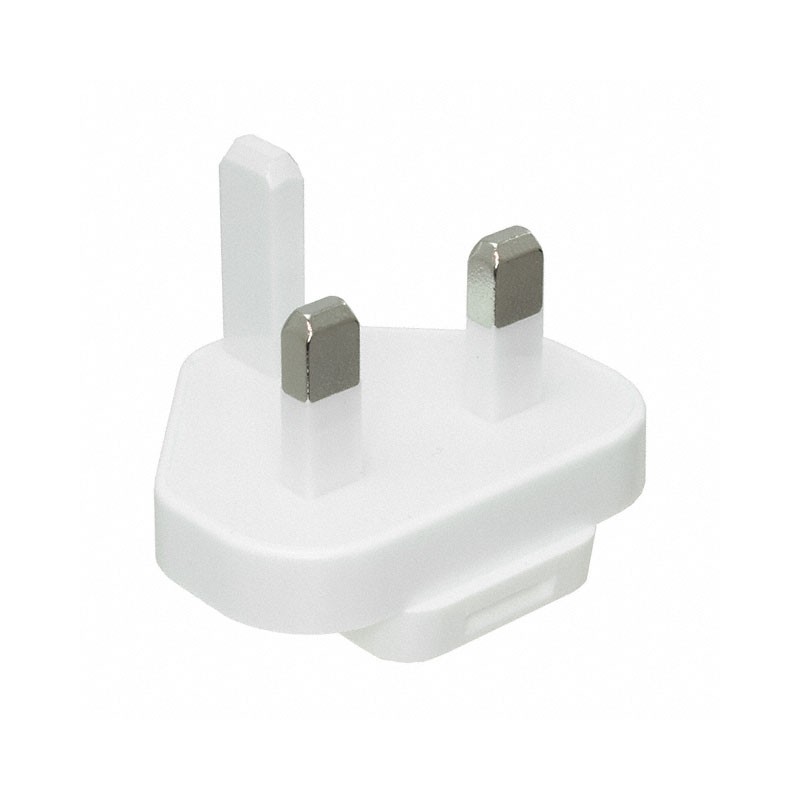 10 pcs : Q-UK-WH(R) - INPUT PLUG UK FOR WALL ADAPTER
