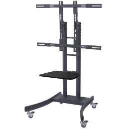 1 pcs - RS PRO Floor Mounting Portable TV Stand for 1 x Screen
