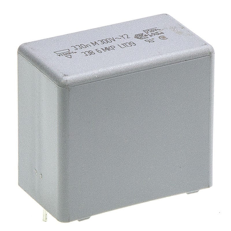 5 pcs - Vishay MKP 338 Polypropylene Film Capacitor, 300V ac, ±20%, 330nF, Through Hole