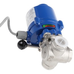 1 pcs - RS PRO 24 V, 110 V, 220 V 3 port Motorised Valve, Ball Valve type , 3/4in Pipe Size, 1000 psi