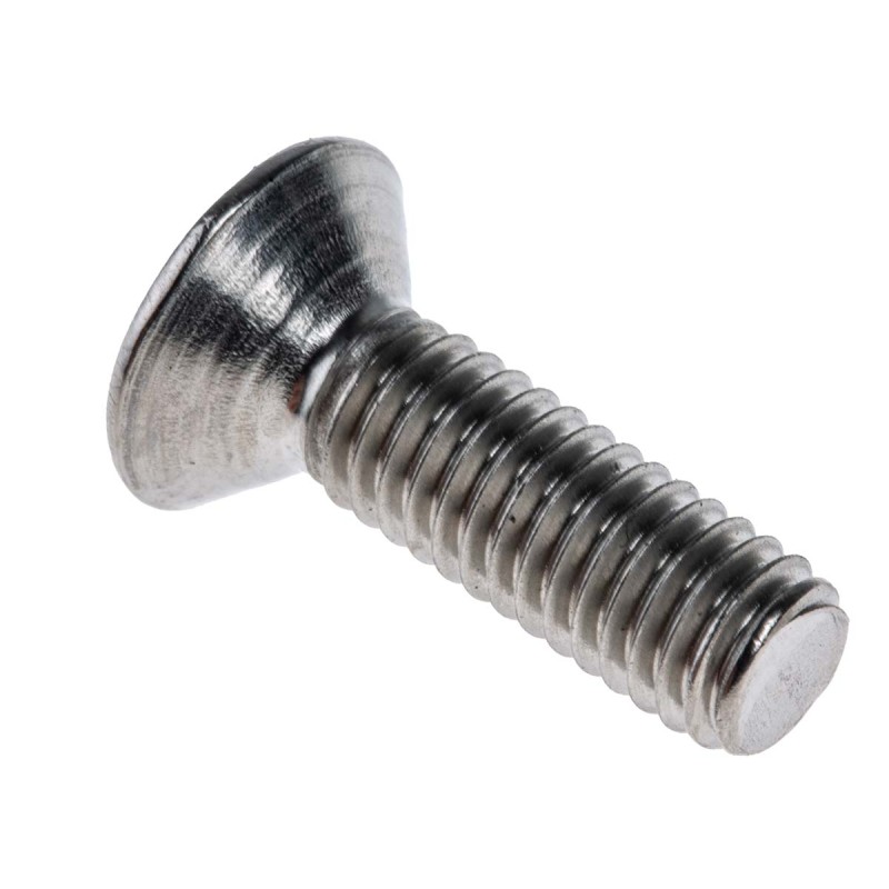 1 Box of 50 - RS PRO Plain Stainless Steel Hex Socket Countersunk Screw, DIN 7991, M6 x 20mm