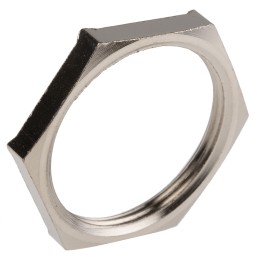 5 pcs - Lapp Silver Flame Retardant Nickel Plated Brass Cable Gland Locknut, M32 Thread