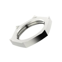 5 pcs - Lapp Silver Flame Retardant Nickel Plated Brass Cable Gland Locknut, M32 Thread