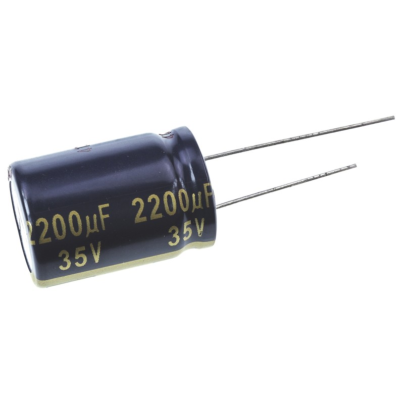 5 pcs - Panasonic 2200μF Aluminium Electrolytic Capacitor 35V dc, Radial, Through Hole - EEUFC1V222S