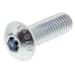 1 Box of 50 - RS PRO Bright Zinc Plated Steel Hex Socket Button Screw, ISO 7380, M5 x 16mm