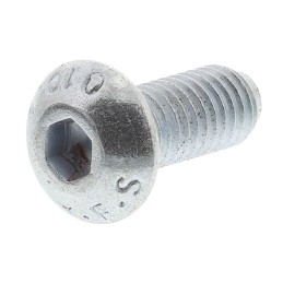 1 Box of 50 - RS PRO Bright Zinc Plated Steel Hex Socket Button Screw, ISO 7380, M5 x 12mm