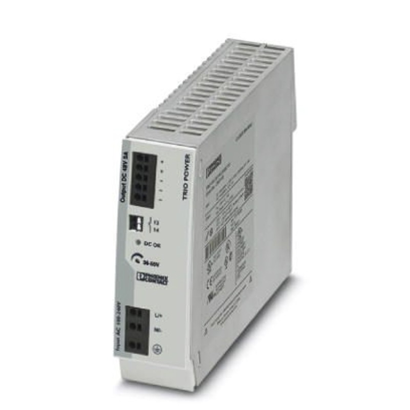 1 Box of 1 - Phoenix Contact TRIO-PS-2G/1AC/48DC/5 Switch Mode DIN Rail Power Supply, 100 - 240V ac ac Input, 48V dc dc
