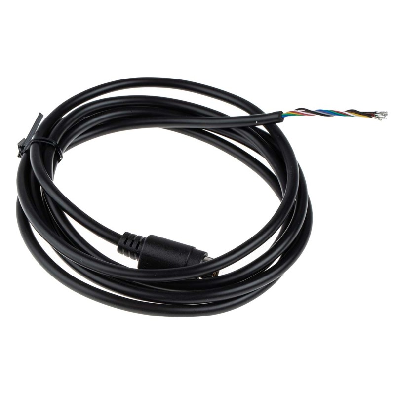 1 pcs - RS PRO Male 9 Pin mini-DIN to Unterminated Black DIN Cable 2m