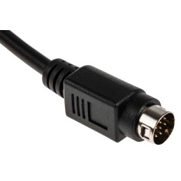 1 pcs - RS PRO Male 9 Pin mini-DIN to Unterminated Black DIN Cable 2m