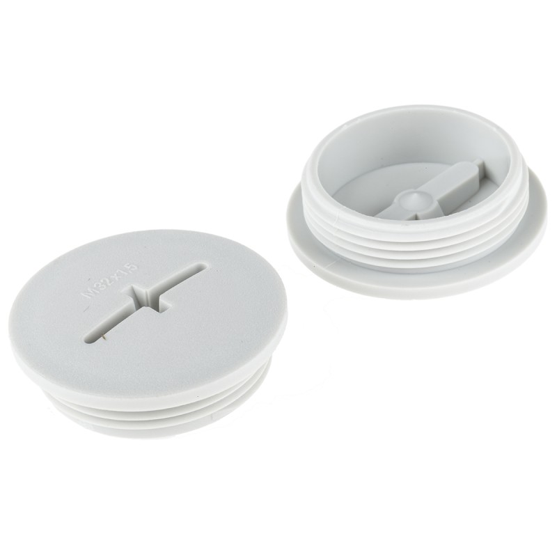 1 Pack of 10 - Lapp Blanking Plug, M32, Fibreglass Nylon, 37mm Diameter, Threaded