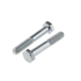 1 Box of 50 - Clear Passivated, Zinc Steel, Hex Bolt, M8 x 50mm