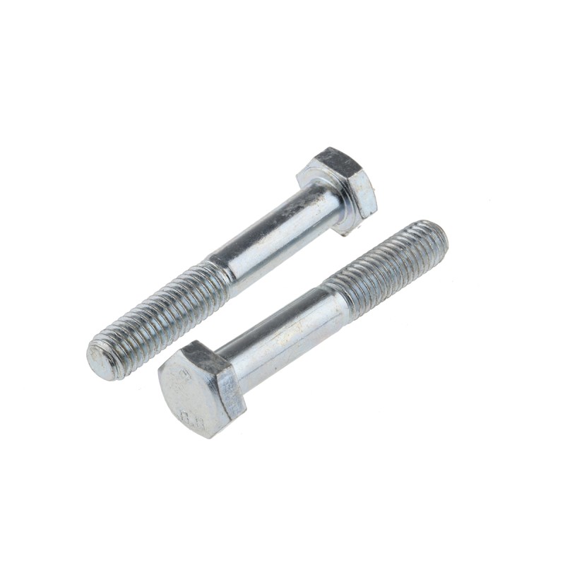 1 Box of 50 - Clear Passivated, Zinc Steel, Hex Bolt, M8 x 50mm