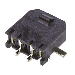 100 pcs - Molex Micro-Fit 3.0 Series Right Angle Surface Mount PCB Header, 2 Contact(s), 3.0mm Pitch, 1 Row(s), Shrouded