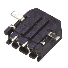 100 pcs - Molex Micro-Fit 3.0 Series Right Angle Surface Mount PCB Header, 2 Contact(s), 3.0mm Pitch, 1 Row(s), Shrouded