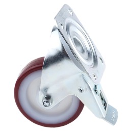1 pcs - Tente Braked Swivel Castor Wheel, 150kg Capacity, 100mm Wheel