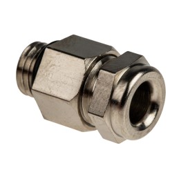 1 Bag of 5 - Lapp SKINDICHT Series Metallic Nickel Plated Brass Cable Gland, M8 Thread, 3.5mm Min, 5.5mm Max, IP66, IP68