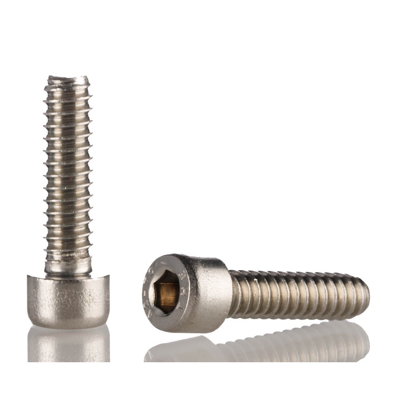 1 Box of 50 - RS PRO M5 x 12mm Hex Socket Cap Screw Plain Stainless Steel