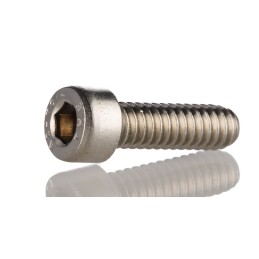 1 Box of 50 - RS PRO M5 x 12mm Hex Socket Cap Screw Plain Stainless Steel