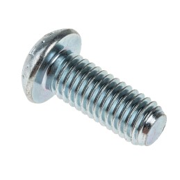 1 Box of 50 - RS PRO Bright Zinc Plated Steel Hex Socket Button Screw, ISO 7380, M8 x 20mm