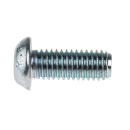 1 Box of 50 - RS PRO Bright Zinc Plated Steel Hex Socket Button Screw, ISO 7380, M8 x 20mm