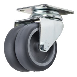 1 pcs - Tente Swivel Castor Wheel, 80kg Capacity, 75mm Wheel