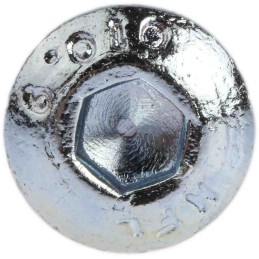 1 Box of 50 - RS PRO Bright Zinc Plated Steel Hex Socket Button Screw, ISO 7380, M6 x 16mm